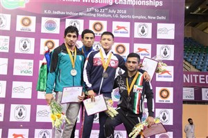 رقابت های کشتی آزاد جوانان قهرمانی آسیا- هند  گزارش تصویری-3  13