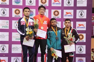 رقابت های کشتی آزاد جوانان قهرمانی آسیا- هند  گزارش تصویری-3  24