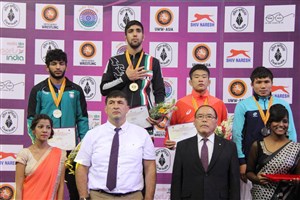 رقابت های کشتی آزاد جوانان قهرمانی آسیا- هند  گزارش تصویری-3  31