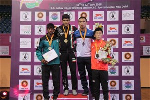 رقابت های کشتی آزاد جوانان قهرمانی آسیا- هند  گزارش تصویری-3  36